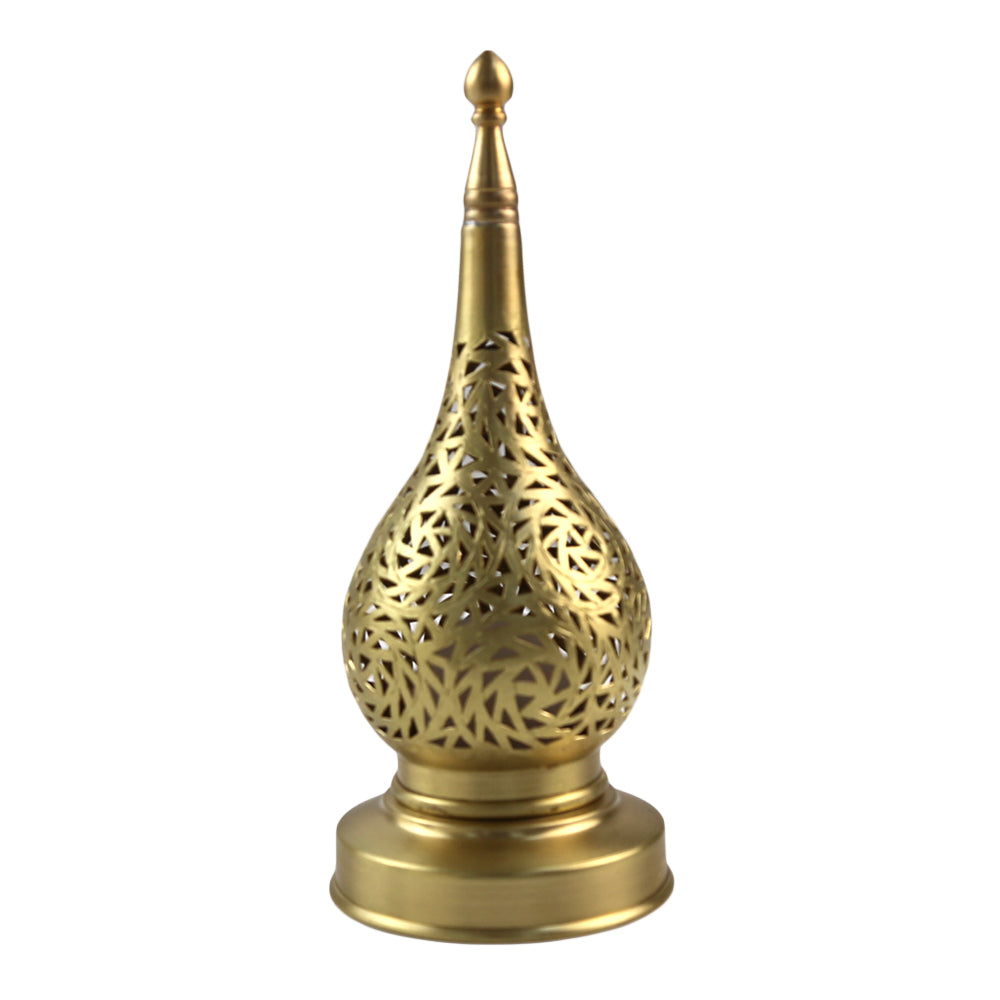 A brass table lamp, featuring a classic and elegant design. The lamp’s polished brass finish adds a touch of sophistication and warmth, making it a stylish addition to desks, bedside tables, or living areas. Ideal for both functional lighting and decorative purposes.