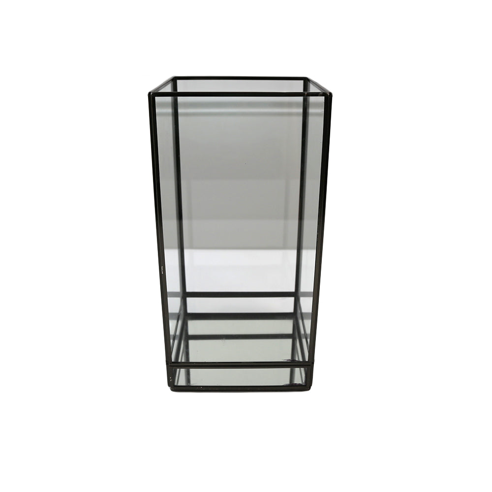 Modern Black Edge Lanterns, featuring a sleek and contemporary design in black. These lanterns add a stylish and sophisticated touch to any space, ideal for enhancing the ambiance of both indoor and outdoor settings with their modern edge and elegant appearance.