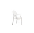 Mini Ghost chair with arms (Louis) featuring a chic and modern design. This transparent acrylic chair is styled with a classic Louis XVI-inspired back and arms, blending contemporary materials with timeless elegance. Ideal for adding a touch of sophistication and space-saving functionality to any setting, perfect for both formal and casual occasions.