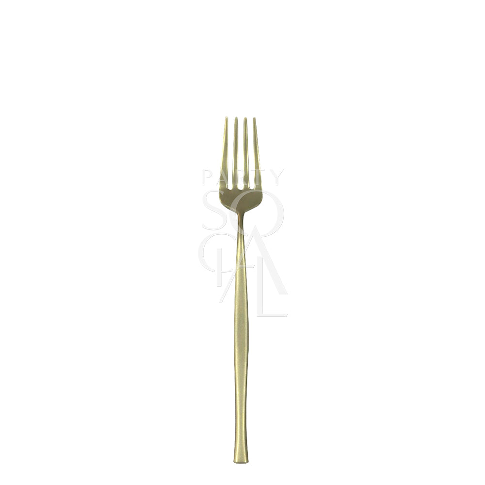 Modern Champagne Cutlery Set, featuring a sleek and contemporary design with a champagne finish. This stylish cutlery set includes dinner knives, dinner forks, dinner spoons, dessert forks, and dessert spoons, perfect for adding a touch of elegance and sophistication to any dining experience. Ideal for formal dinners, special occasions, or everyday use.