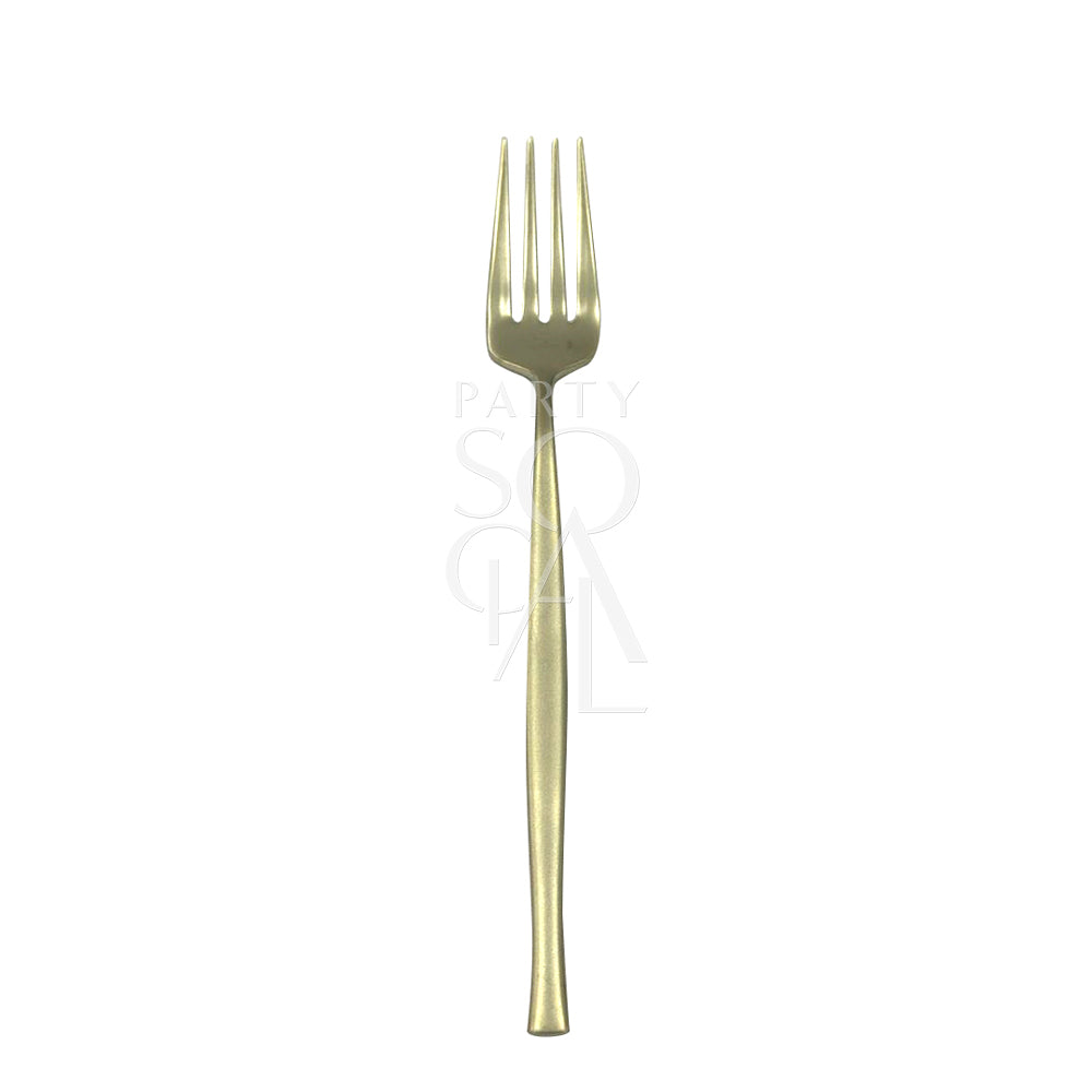 Modern Champagne Cutlery Set, featuring a sleek and contemporary design with a champagne finish. This stylish cutlery set includes dinner knives, dinner forks, dinner spoons, dessert forks, and dessert spoons, perfect for adding a touch of elegance and sophistication to any dining experience. Ideal for formal dinners, special occasions, or everyday use.