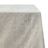 A gold foil rectangular tablecloth with a white linen base. This elegant tablecloth features shimmering gold foil accents that create a sophisticated and luxurious look. Ideal for adding a touch of glamour to your dining setting, it is perfect for special occasions and formal events with its high-quality linen fabric.