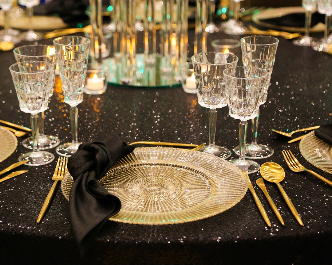 Crystal Mykonos glasses featuring an exquisite and luxurious design. These glasses are crafted from high-quality crystal with a stunning, intricate pattern that reflects light beautifully. Ideal for adding a touch of sophistication and elegance to any table setting, perfect for special occasions or upscale dining experiences.