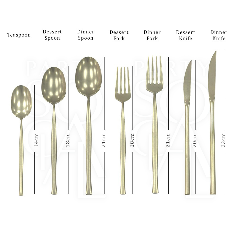 CUTLERY MODERN CHAMPAGNE