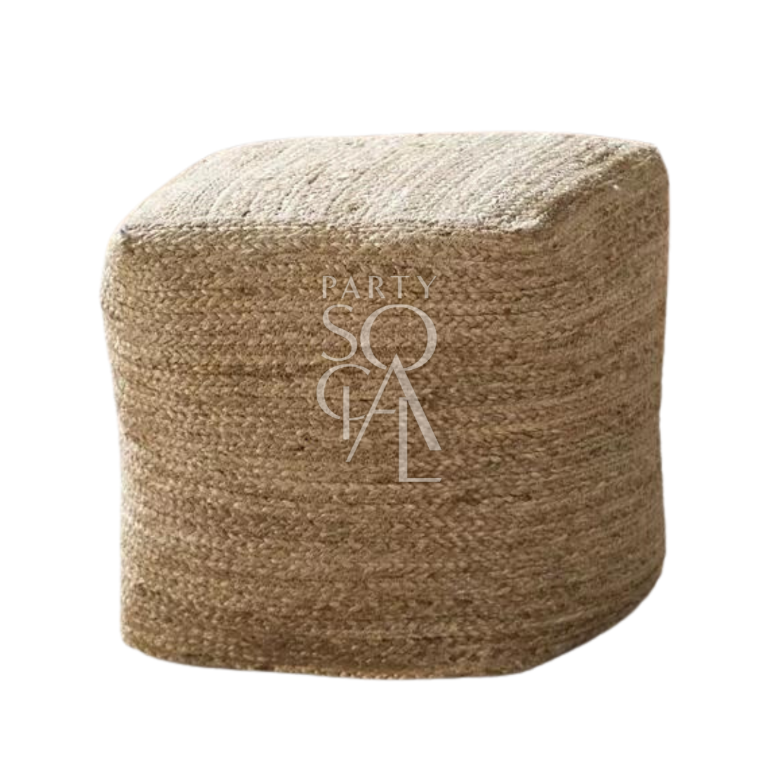 FABRIC & JUTE POUFS