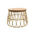 A rattan coffee table featuring a natural and elegant design. This stylish table is crafted from durable rattan, providing a bohemian and airy look that complements various decor styles. Perfect for living rooms, patios, or sunrooms, it adds a touch of organic charm and functionality to any space.