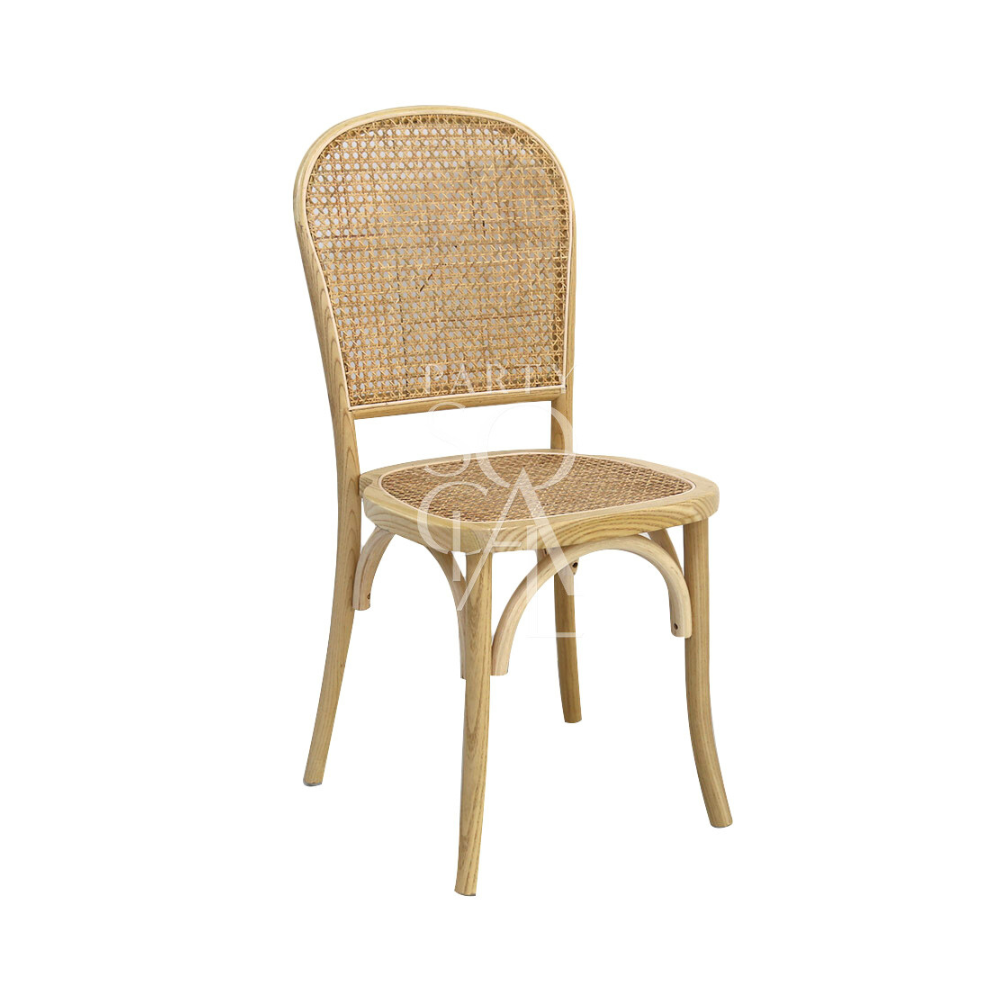 Rattan chairs featuring a natural and stylish design. The chairs combine a sturdy frame with woven rattan seating, offering a comfortable and elegant seating option. Ideal for enhancing the decor of indoor or outdoor spaces, including patios, dining areas, and lounges.