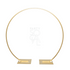 A round arch, featuring a smooth and elegant design with a circular shape. This arch provides a graceful and classic framework, ideal for enhancing the decor of events, ceremonies, or photo shoots with a stylish and sophisticated focal point.