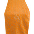 A cushion cover in mustard brocade, featuring a warm and elegant pattern with detailed textures. This cover adds a touch of opulence and style to sofas, chairs, or beds, perfect for enhancing any decor.