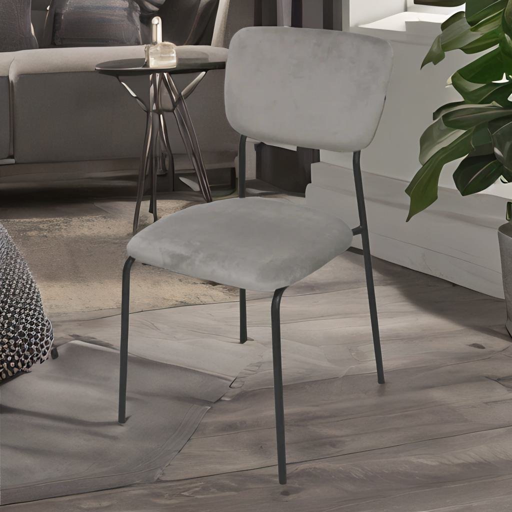 Simple velvet chairs featuring a minimalist design with plush velvet upholstery. These chairs offer a sleek, elegant appearance with their soft fabric and clean lines, making them a versatile choice for enhancing both modern and traditional interiors. Perfect for adding a touch of sophistication and comfort to dining areas, living rooms, or offices.
