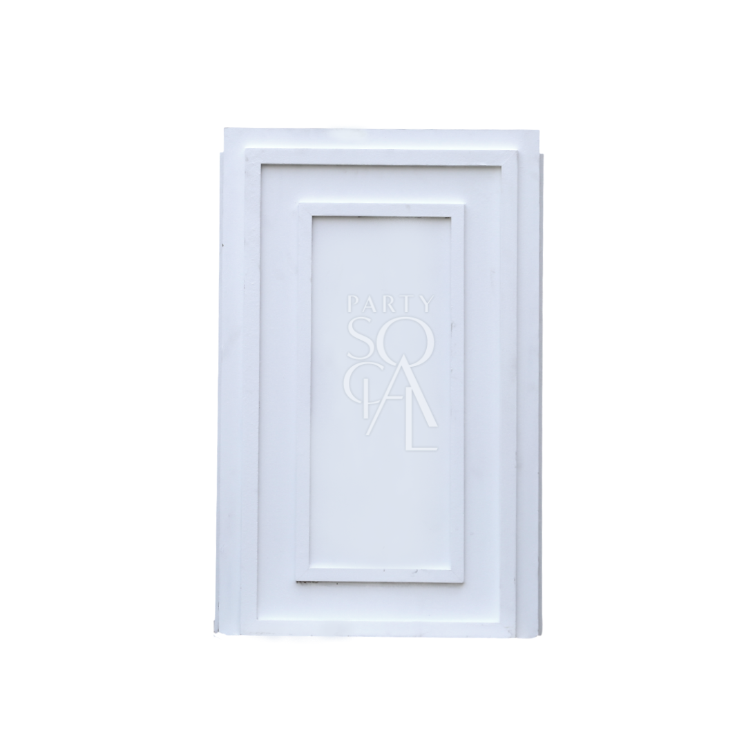Square lined podiums, featuring a sleek and modern design with clean, straight lines. These podiums offer a sophisticated and minimalist aesthetic, making them ideal for presentations, speeches, or as stylish display pieces in various events and settings.