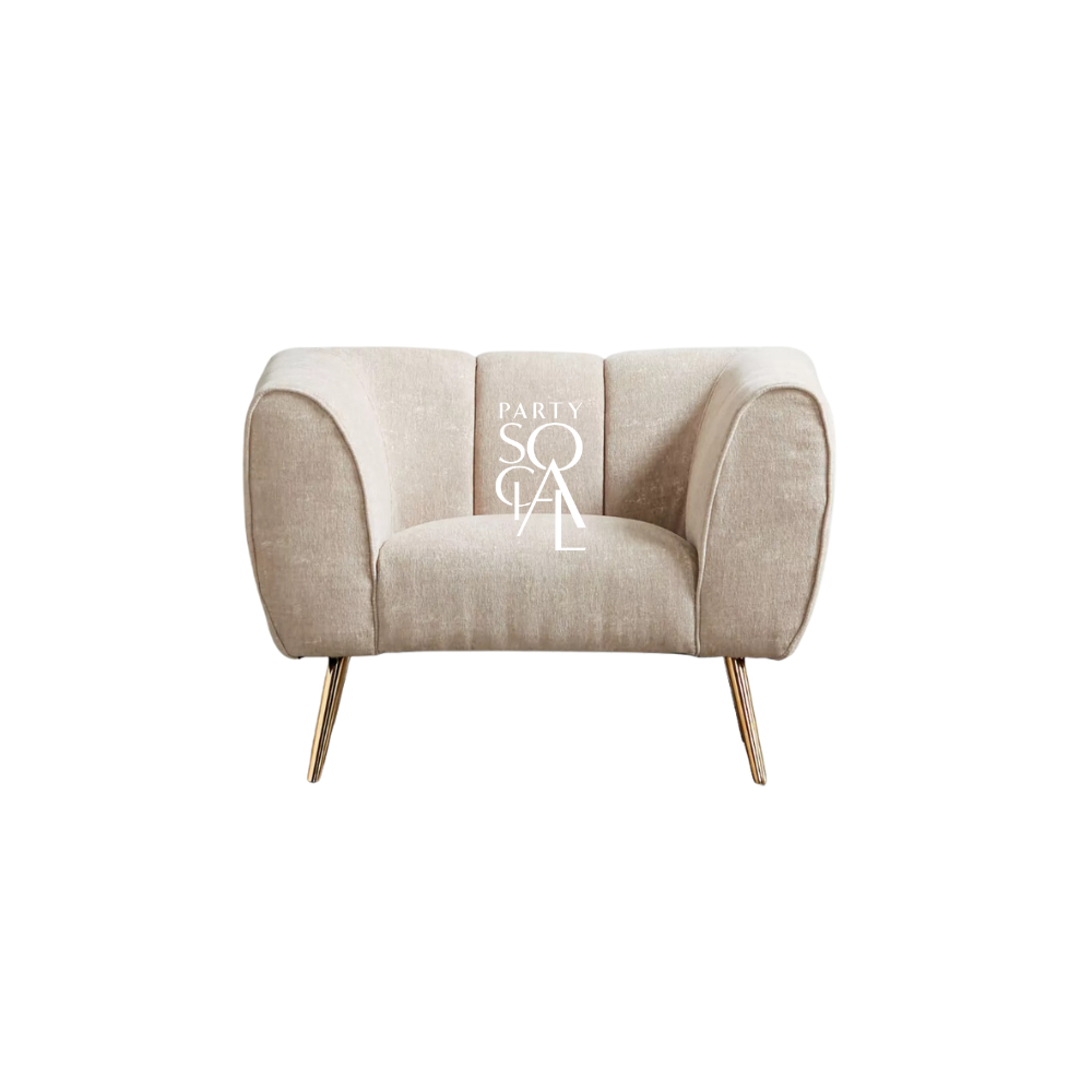 SAND TEXTURED SOFA SINGLE SEATER