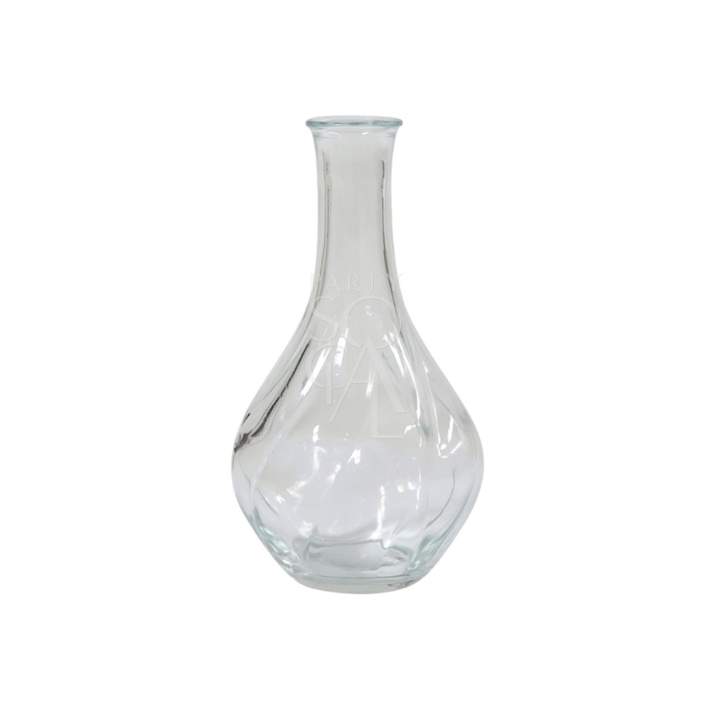 A set of mini clear vases featuring a simple and elegant design. These small, transparent vases are perfect for showcasing delicate flowers or small floral arrangements. Ideal for adding a touch of freshness and style to any table, shelf, or countertop, these vases complement various decor styles with their minimalist charm.