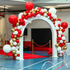 A U-shaped balloon arch in red, featuring a vibrant and striking design. The bold red color adds a dynamic and festive touch, making it perfect for creating a stunning visual centerpiece at events, parties, and celebrations.