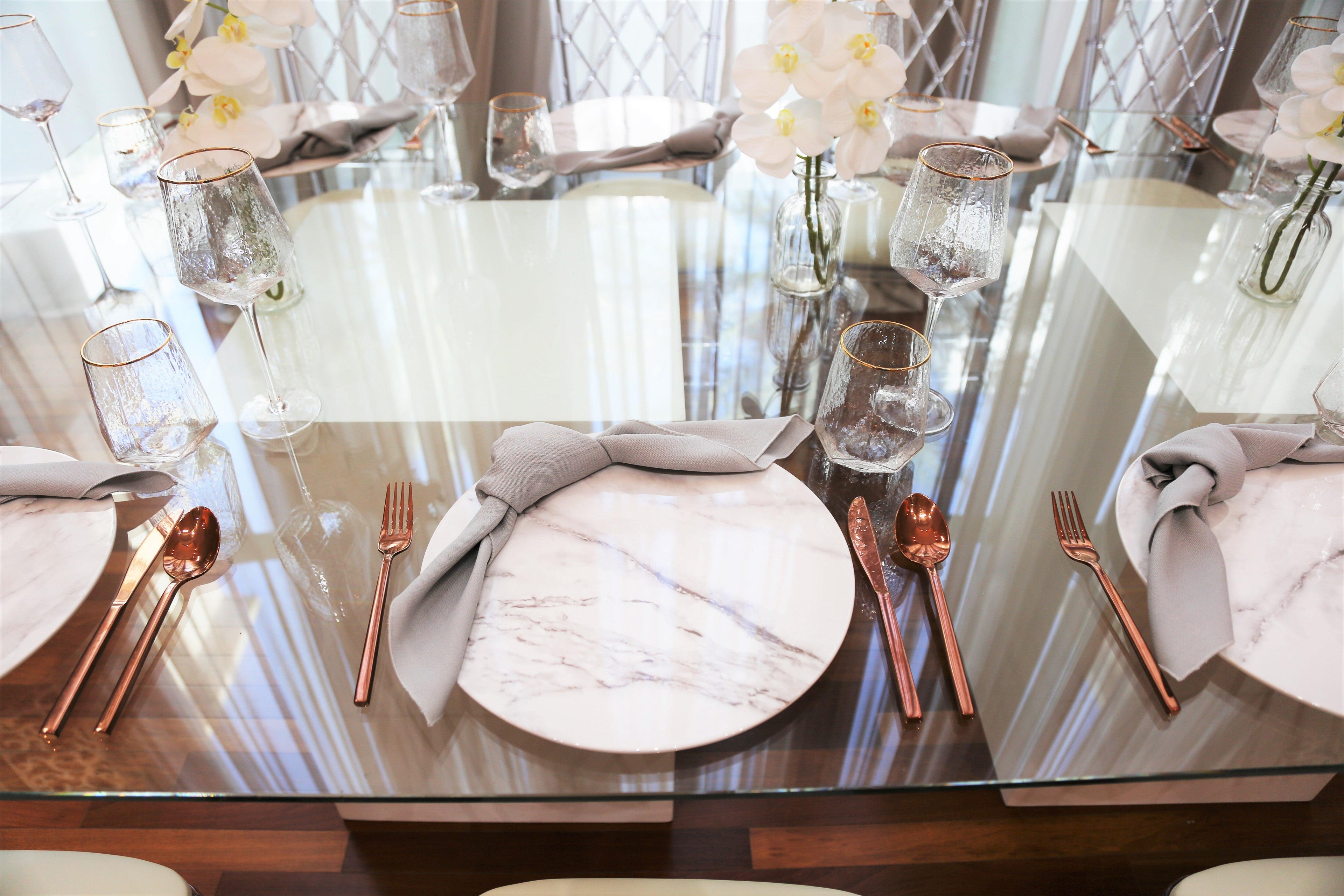 A "Marble & Greens" design, featuring a stylish combination of marble and green elements. The marble provides a sleek and elegant backdrop, while the green accents add a fresh and vibrant touch. This design is perfect for creating a sophisticated and modern ambiance in decor, events, and settings.