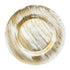 Gold brushed charger plate with a textured surface, providing a luxurious and refined appearance for a sophisticated table setting.
