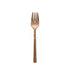 Stylish rose gold cutlery set with a warm, metallic sheen, featuring a modern design that adds a touch of sophistication and elegance to any dining arrangement.