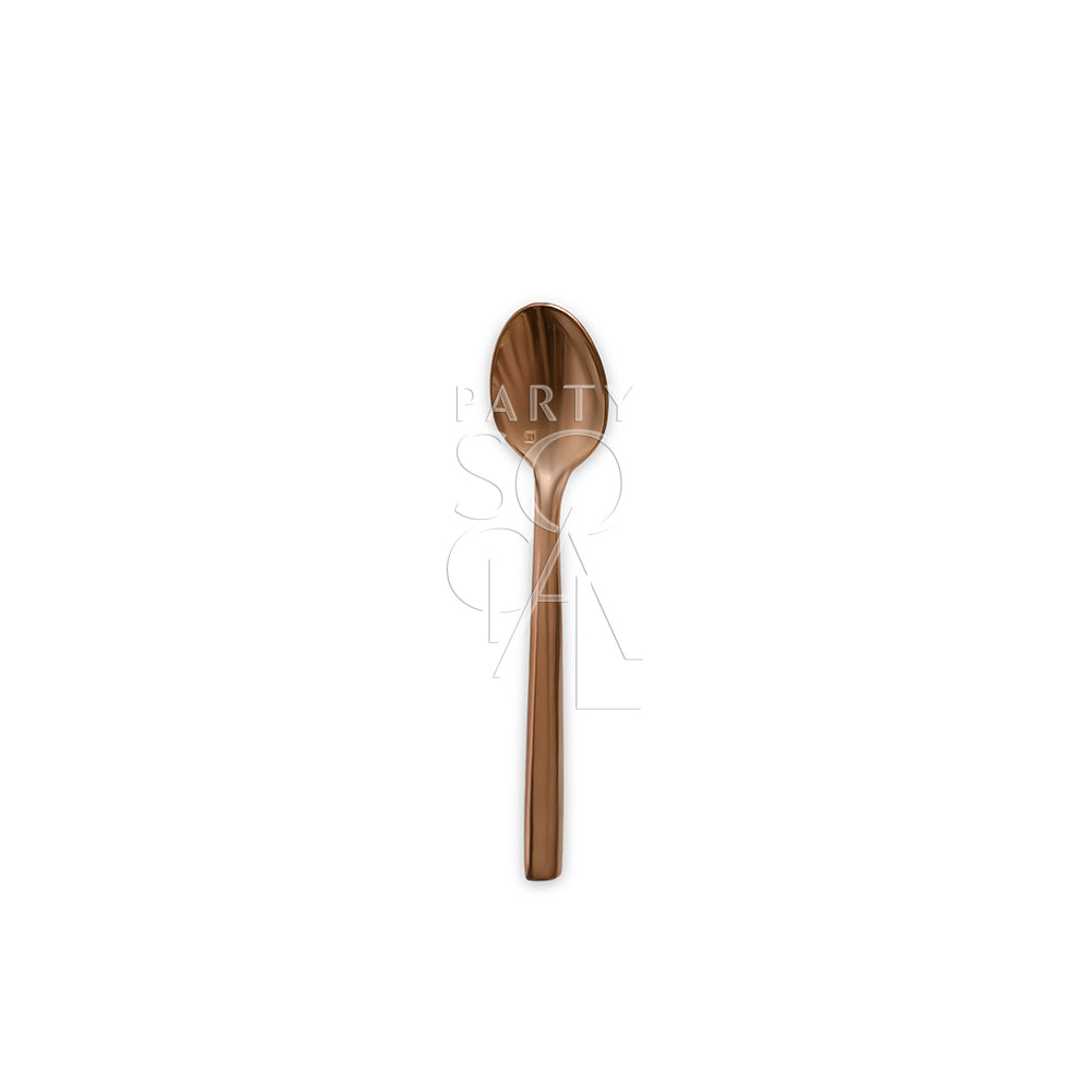 Stylish rose gold cutlery set with a warm, metallic sheen, featuring a modern design that adds a touch of sophistication and elegance to any dining arrangement.