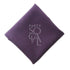 Gold-rimmed glass in a deep aubergine hue, featuring a luxurious gold trim around the rim. The rich aubergine color adds a touch of sophistication and elegance, perfect for a refined and upscale table setting.