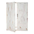 Charming whitewash vintage door backdrop featuring weathered wood with a distressed finish. The backdrop showcases rustic, antique-style doors with intricate detailing, perfect for adding a touch of shabby chic elegance and nostalgic character to photoshoots, weddings, or vintage-themed events.
