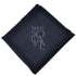 Elegant black linen blend napkin with a rich texture, adding a bold and sophisticated touch to any table setting.