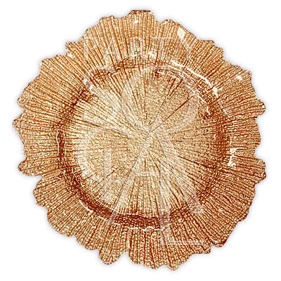 Charger plate with a gold starburst design, showcasing a dynamic pattern of radiating lines that create a vibrant and eye-catching effect on your table setting.