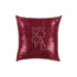 Luxurious sequin cushion cover in burgundy, showcasing a rich, sparkling texture. The deep burgundy sequins offer a bold and opulent accent, ideal for enhancing any room with a touch of sophistication and warmth.