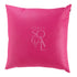 Vibrant linen blend cushion cover in fuchsia, measuring 40x40cm. The bold pink hue and textured fabric add a lively and modern touch to any seating area or decor.