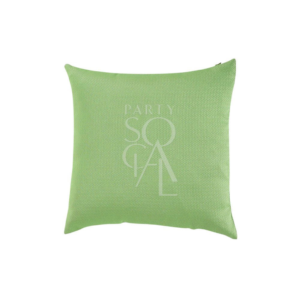 Vibrant linen weave cushion cover in a fresh lime green shade, measuring 40x40cm. The bright, lively color brings a cheerful and energetic touch to your seating area or home decor.