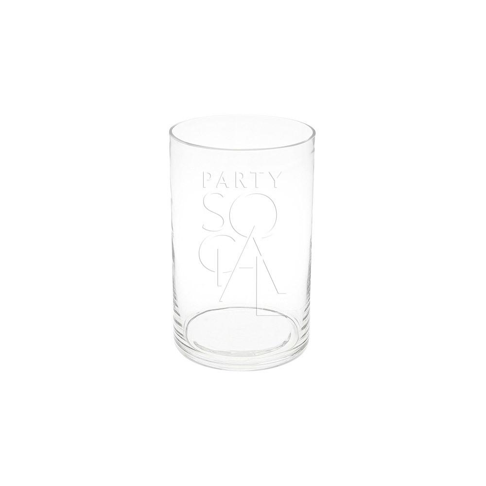 Elegant cylinder glass vases with a simple, clear design, featuring a smooth, cylindrical shape. These vases are ideal for displaying flowers or decorative accents, adding a touch of modern sophistication to any setting.