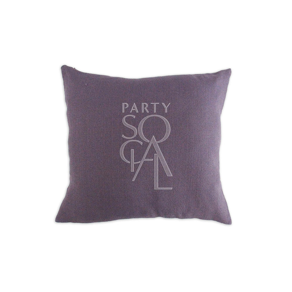 Elegant linen weave cushion cover in a rich fig color, measuring 40x40cm. The deep, warm hue adds a touch of sophistication and comfort to any living space or bedroom decor.