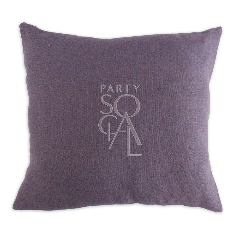 Elegant linen weave cushion cover in a rich fig color, measuring 40x40cm. The deep, warm hue adds a touch of sophistication and comfort to any living space or bedroom decor.