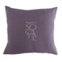 Elegant linen weave cushion cover in a rich fig color, measuring 40x40cm. The deep, warm hue adds a touch of sophistication and comfort to any living space or bedroom decor.