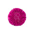 Luxurious round velvet cushion cover in vibrant fuchsia, featuring a rich, plush texture. The bold pink hue adds a striking and elegant touch, perfect for making a statement in any seating area or decor.