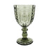 Vintage crest goblet glass with an intricate crest design and classic stem, perfect for elegant dining and special occasions.
