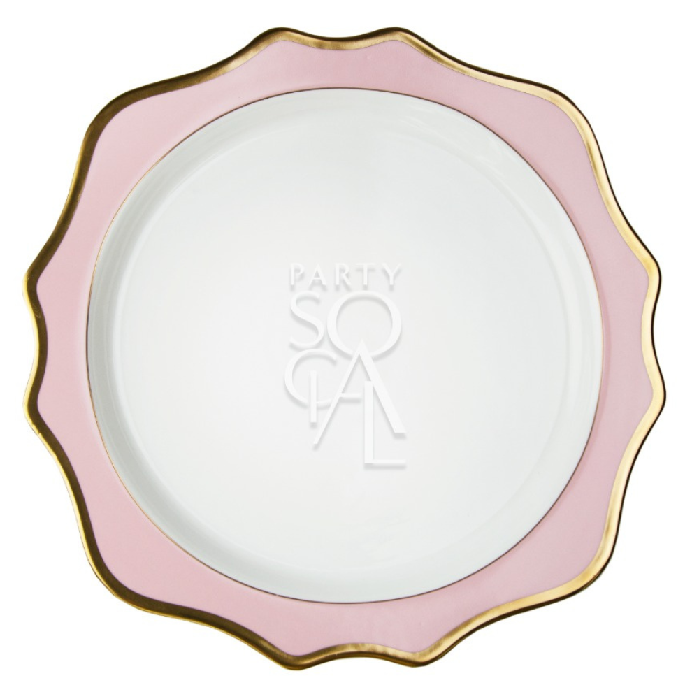 Lotus Pink with Gold Rim