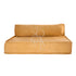 Spacious and modern lounge low seating arrangement featuring plush cushions and a sleek, low-profile design. The seating area includes a combination of modular pieces with soft upholstery in a neutral color palette, ideal for creating a comfortable and stylish relaxation space in contemporary living areas