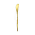 Elegant modern gold cutlery set with a chic and polished finish, offering a luxurious and contemporary touch to enhance any dining experience.