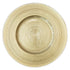 Charger plate with a classic gold-lined rim, offering a refined and elegant accent to any dining arrangement with its subtle, sophisticated detailing.