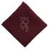 Rich burgundy linen blend napkin, featuring a deep and elegant color that brings warmth and refinement to your dining experience.