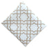 Gold arabesque polycotton napkin, featuring an intricate arabesque pattern in a rich gold tone.