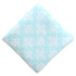 Turquoise arabesque polycotton napkin, showcasing an elaborate arabesque design in a vibrant turquoise hue.