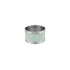 Elegant round napkin ring in silver and aqua, featuring a sleek silver finish with a striking aqua accent. The combination of colors and the polished design add a sophisticated and modern touch to any table setting.