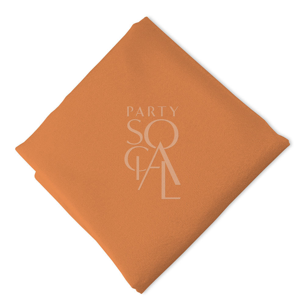 Gold-rimmed glass in a vibrant orange color, featuring a bold and lively hue with a gold trim. The orange glass adds a warm and energetic touch, ideal for creating a festive and cheerful table setting.