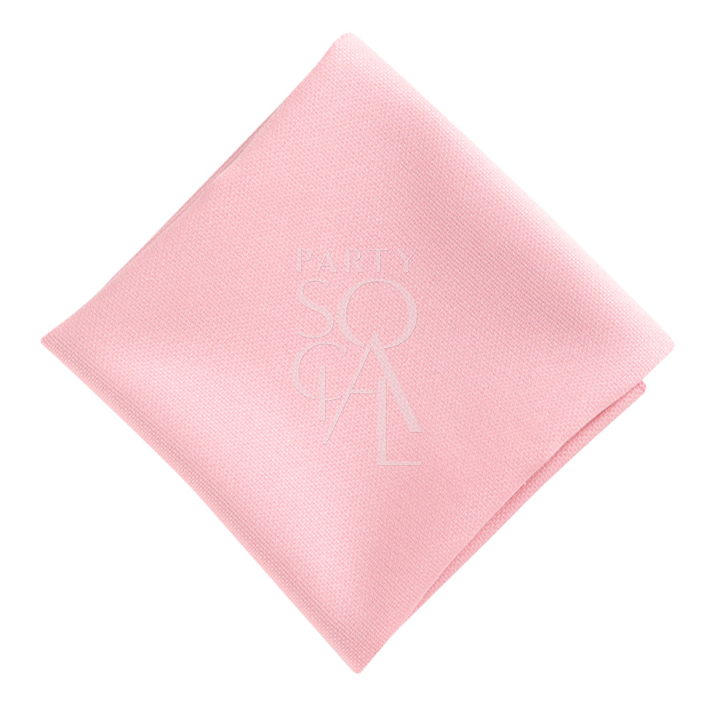 Bright cotton linen napkin in a cheerful pink color, featuring a smooth and vibrant texture. The lively pink hue adds a fun and playful element to your table decor.