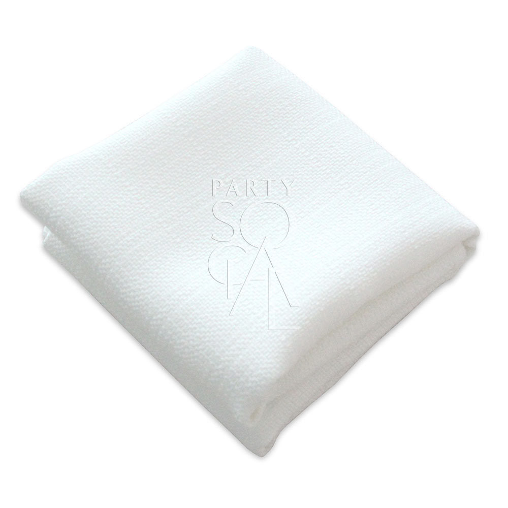 Classic off white thick linen weave napkin, offering a sturdy texture and neutral tone that adds timeless sophistication to your table decor.