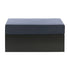 Modern dark grey sofa island with a sleek design, offering a spacious and comfortable seating option, perfect for contemporary living spaces or outdoor lounges.