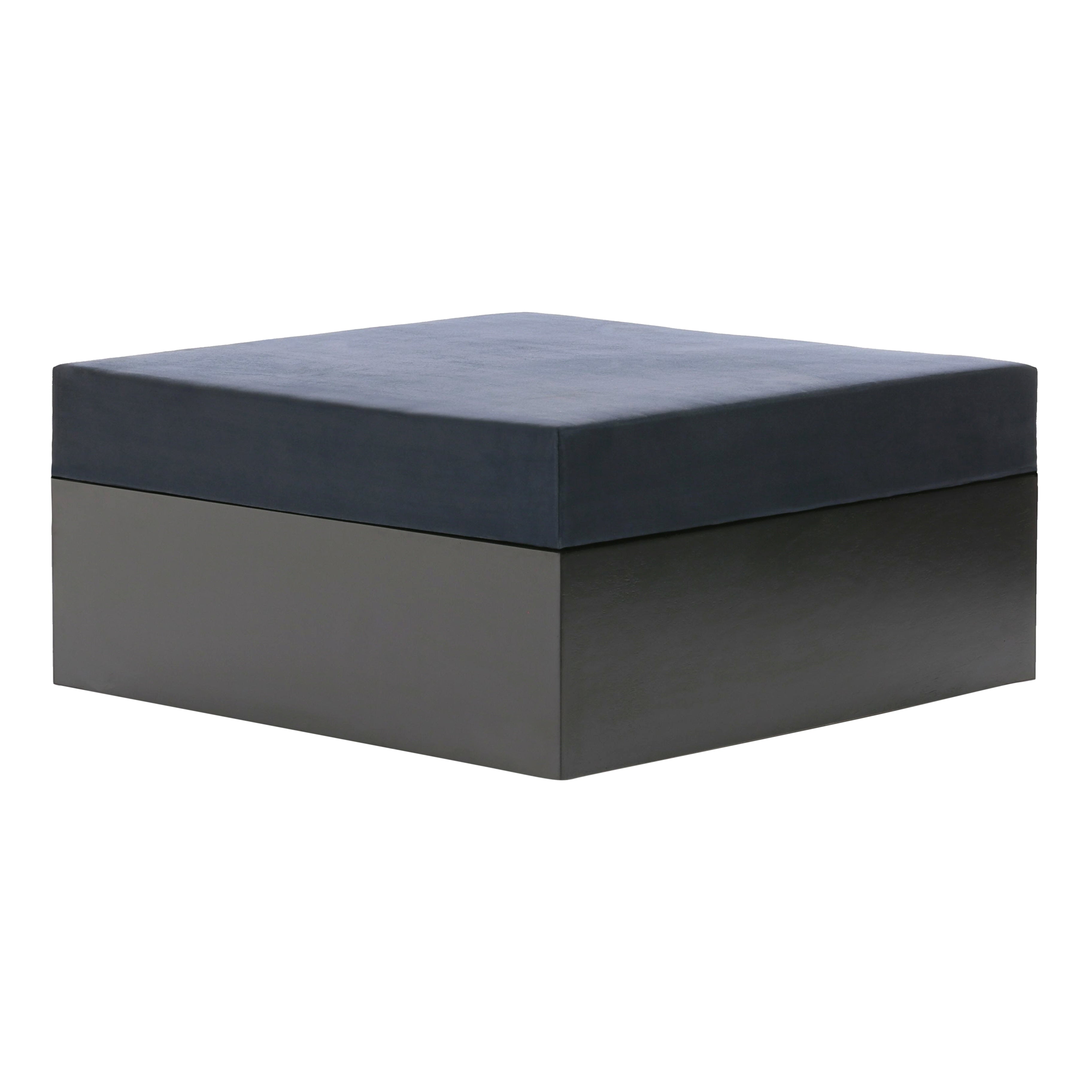 Modern dark grey sofa island with a sleek design, offering a spacious and comfortable seating option, perfect for contemporary living spaces or outdoor lounges.