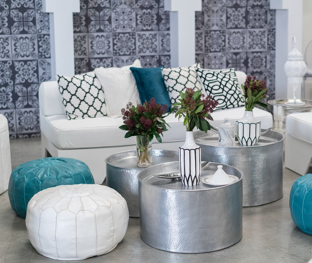 ALUMINIUM COFFEE TABLE SILVER