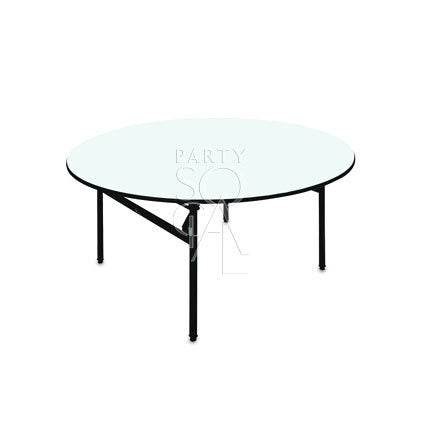 Round banquet tables, providing ample seating and a classic shape for events and gatherings, designed for both comfort and style.